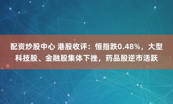 配资炒股中心 港股收评：恒指跌0.48%，大型科技股、金融股集体下挫，药品股逆市活跃